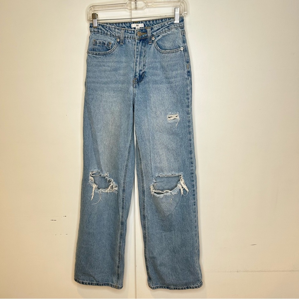 BP. Jeans High Rise Wide Leg Ripped